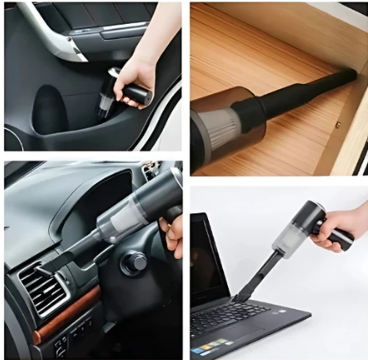 Mini aspirador inalámbrico portátil 3 en 1. Carga mediante USB