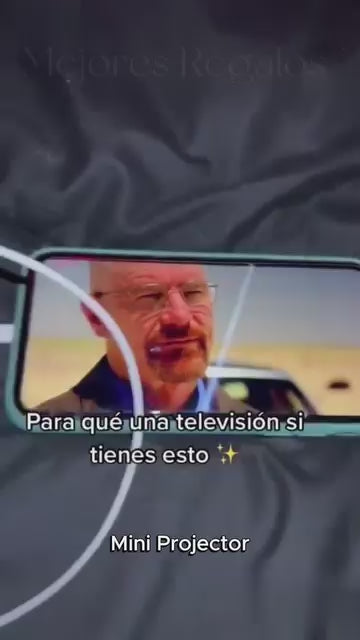 Revolucionario Mini Proyector Portatil - conexión WiFi y USB, compatible con Android y iPhone